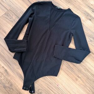 Express Black Long Sleeve Bodysuit